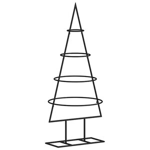 vidaXL Kerstdecoratie kerstboom 60 cm metaal zwart