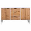 vidaXL Dressoir New York 130,6 x 43 x 73,6 cm Massief grenenhout