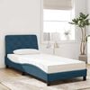 vidaXL Bed met matras fluweel blauw 80x200 cm