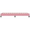 vidaXL Boxspring zonder matras fluweel roze 80x210 cm