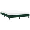 vidaXL Bedframe zonder matras 140x220 cm fluweel donkergroen