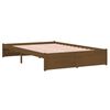 vidaXL Bedframe massief hout honingbruin 120x190 cm