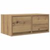 vidaXL Tv-meubelen 2 st 60x31x25,5 cm bewerkt hout artisanaal eiken