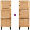 vidaXL Hoge kast met lade Bruin 40 x 33 x 110 cm Massief Mango Hout