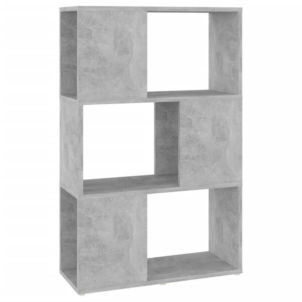vidaXL Boekenkast/kamerscherm 60x24x94 cm bewerkt hout betongrijs