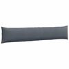 vidaXL Sofa Kussens 2 stuks Donkergrijs 200 x 40 cm Cordstof