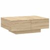 vidaXL Salontafel 90x60x31 cm bewerkt hout sonoma eikenkleurig
