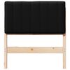 vidaXL Gestoffeerd hoofdbord Bruin en zwart 80 cm Massief grenenhout