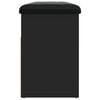 vidaXL Schoenenbank 82x32x45,5 cm bewerkt hout zwart