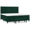 vidaXL Boxspring met matras fluweel donkergroen 200x200 cm