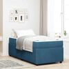 vidaXL Bedframe met matras Blauw 80 x 200 cm Stof