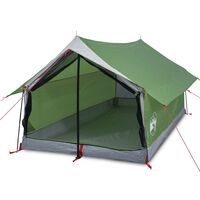 vidaXL Tent 2-persoons 193x122x96 cm 185T taft groen