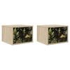 vidaXL Wandkastje RHENEN 2 st Sonoma Eiken 36 x 33 x 25 cm
