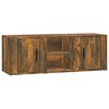 vidaXL Tv-meubel 100x31,5x35 cm bewerkt hout gerookt eikenkleurig