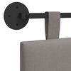 vidaXL Hangend Hoofdeinde Wandgemonteerd Taupe 210 x 55 x 5 cm Stof