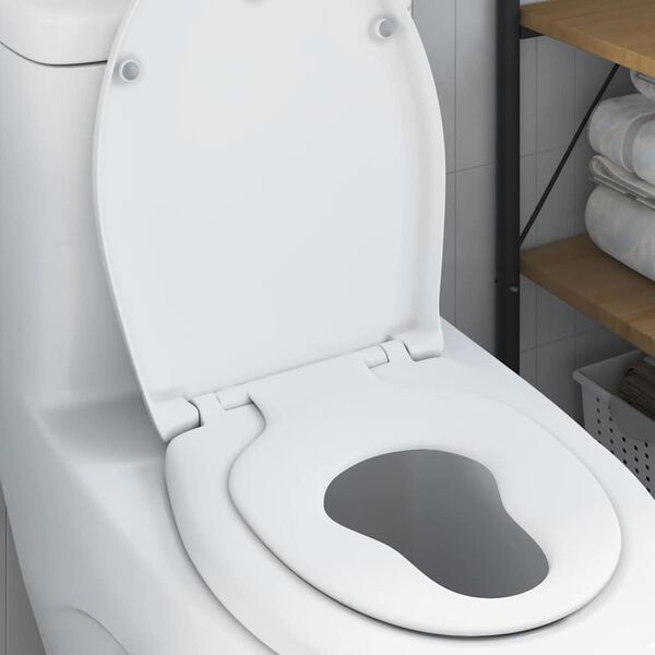 vidaXL Toiletzitting Wit 44,5 x 37,3 x 4,3 cm Duroplast