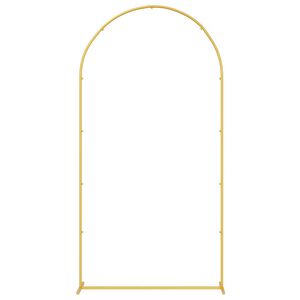 vidaXL Trouwrand Goud 100 x 39 x 200 cm Staal