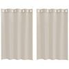vidaXL Voile Gordijn 2 st Zand 140 x 140 cm Polyester