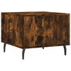 vidaXL Salontafels 2 st 50x50x40 cm bewerkt hout gerookt eikenkleurig