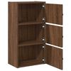 vidaXL Boekenkast 40x24x77 cm bewerkt hout bruin eikenkleurig
