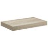vidaXL Wandschappen zwevend 2 st 40x23x3,8 cm MDF eikenkleurig