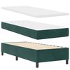 vidaXL Boxspringbed met matras Donkergroen 80 x 200 cm Stof