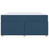 vidaXL Bedframe met matras Blauw 140 x 200 cm Stof