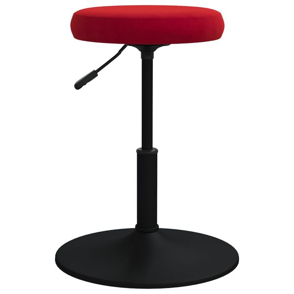 vidaXL Eetkamerstoelen 2 st fluweel wijnrood