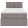vidaXL Opbergbed met matras met matras Taupe 90 x 200 cm Bewerkt hout