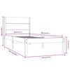 vidaXL Bedframe zonder matras massief grenenhout 90x200 cm
