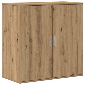 vidaXL Dressoir Artisan Eiken 79 x 38 x 80 cm Bewerkt hout