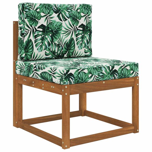 vidaXL Buiten bankkussen 2 pcs Bladpatroon Polyester