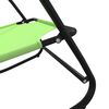 vidaXL Ligstoelen 2 st schommelend staal en textileen groen