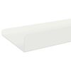 vidaXL Drijvende plank Wandgemonteerd 2 pcs Wit 100 x 9 x 2,5 cm Staal