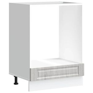 vidaXL Ovenkast "Porto" bewerkt hout grijs sonoma eiken