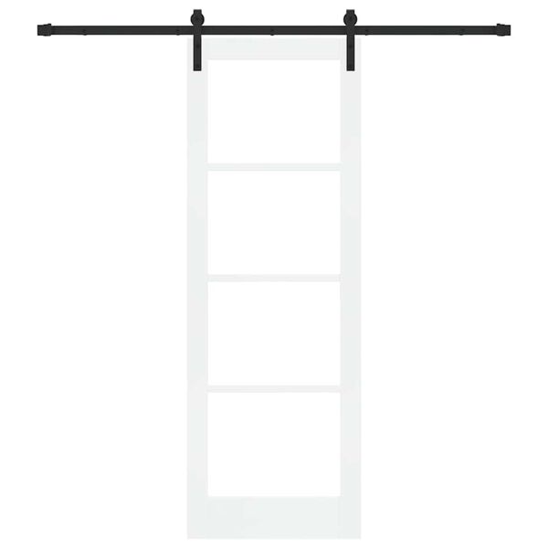 vidaXL Schuifdeur ORKDAL Wit en zwart 73,5 x 211 cm