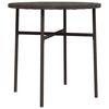 vidaXL Salontafel 45 cm poly rattan bruin