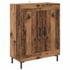 vidaXL Hoge kast Oudhout 69,5 x 34 x 180 cm Bewerkt hout