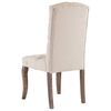 vidaXL Eetkamerstoelen 2 st linnen-look stof beige