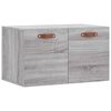 vidaXL Wandkast 60x36,5x35 cm bewerkt hout grijs sonoma eikenkleurig