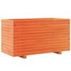 vidaXL Plantenbak 90x40x49,5 cm massief grenenhout wasbruin