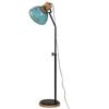 vidaXL Vloerlamp 25 W E27 30x30x100-150 cm verweerd blauw