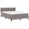vidaXL Boxspringbed met matras Taupe 200 x 160 cm Polyester