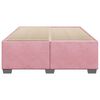 vidaXL Bedframe fluweel roze 140x190 cm