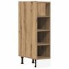 vidaXL Onderkast Riga 20x44,5x81,5 cm bewerkt hout artisanaal eikenkleur