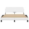 vidaXL Bedframe "Dover" kunstleer wit 120x200 cm