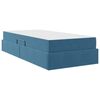 vidaXL Opbergbed met matras Donkerblauw 100 x 200 cm Fluweel