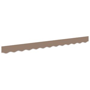 vidaXL Vervangende markies volant Taupe 329 x 20 cm Polyester