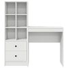 vidaXL Bureau met lade 2 pcs Wit