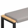 vidaXL Bankkussen Sherpa Stof Lichtgrijs Diepte 35 cm
